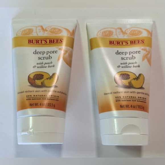 Burt'S Bees Peach And Willowbark Deep Pore Scrub, Set of 2 - Picture 1 of 2
